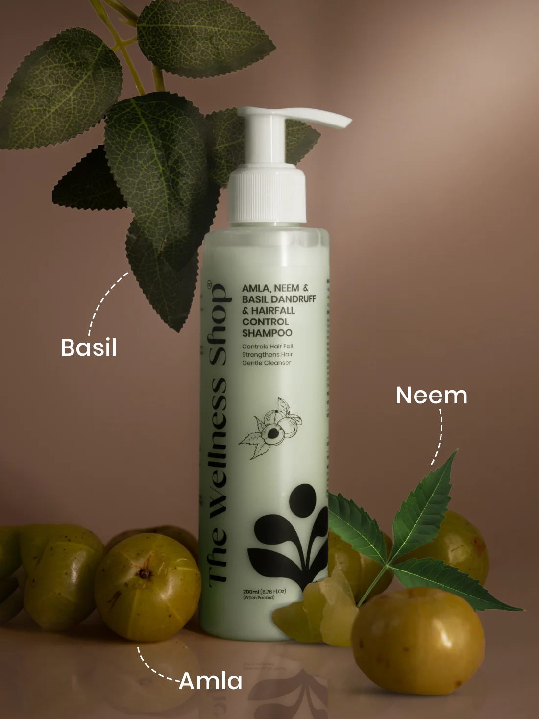 Amla, Neem And Basil Shampoo For Dandruff & Hair Fall Control (No Paraben, No Sulphate) - Image 6