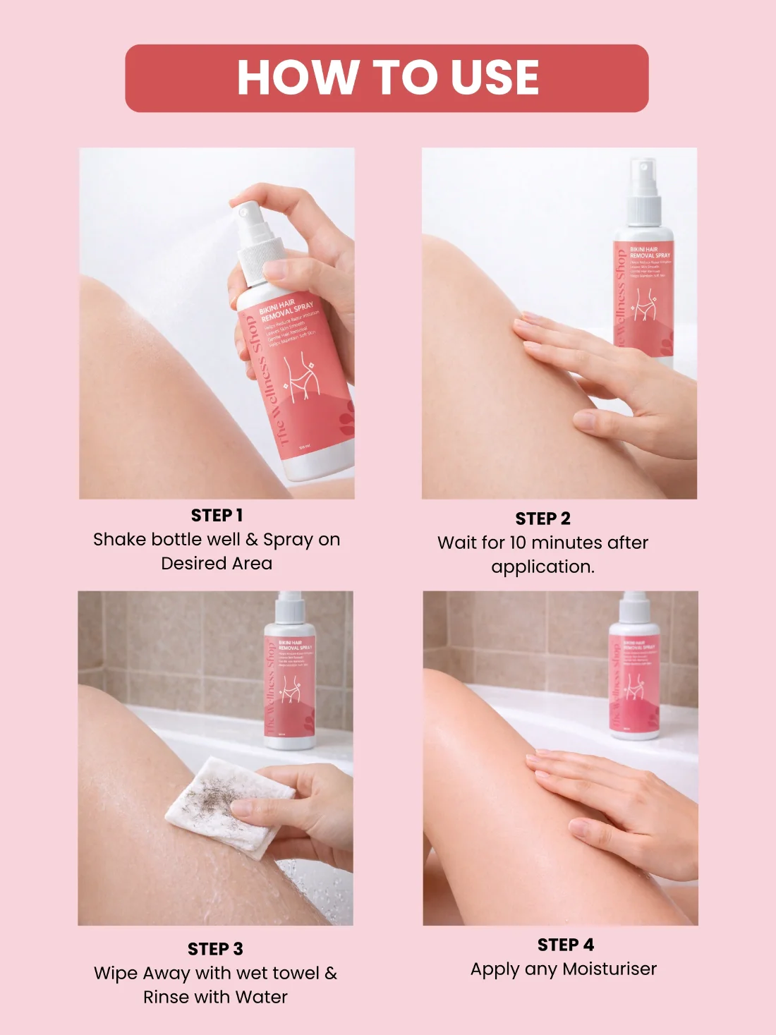 Bikini Hair Removal Spray – 10 Minute Painless Formula - Image 4