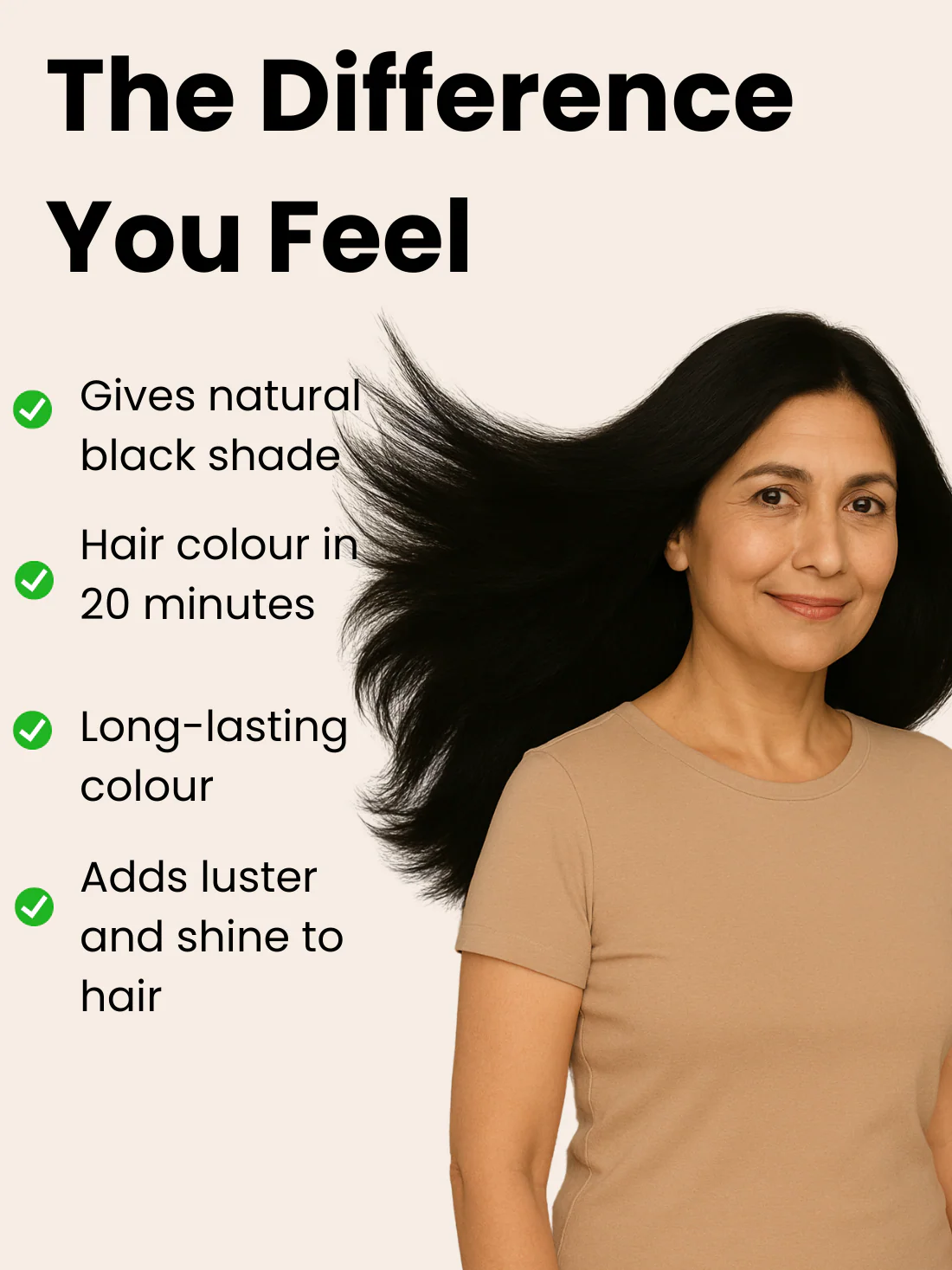 Instant Black Hair Colouring Shampoo + Conditioner - 75gm(No Paraben , No Ammonia , Lasts 3-4 Weeks) - Image 4