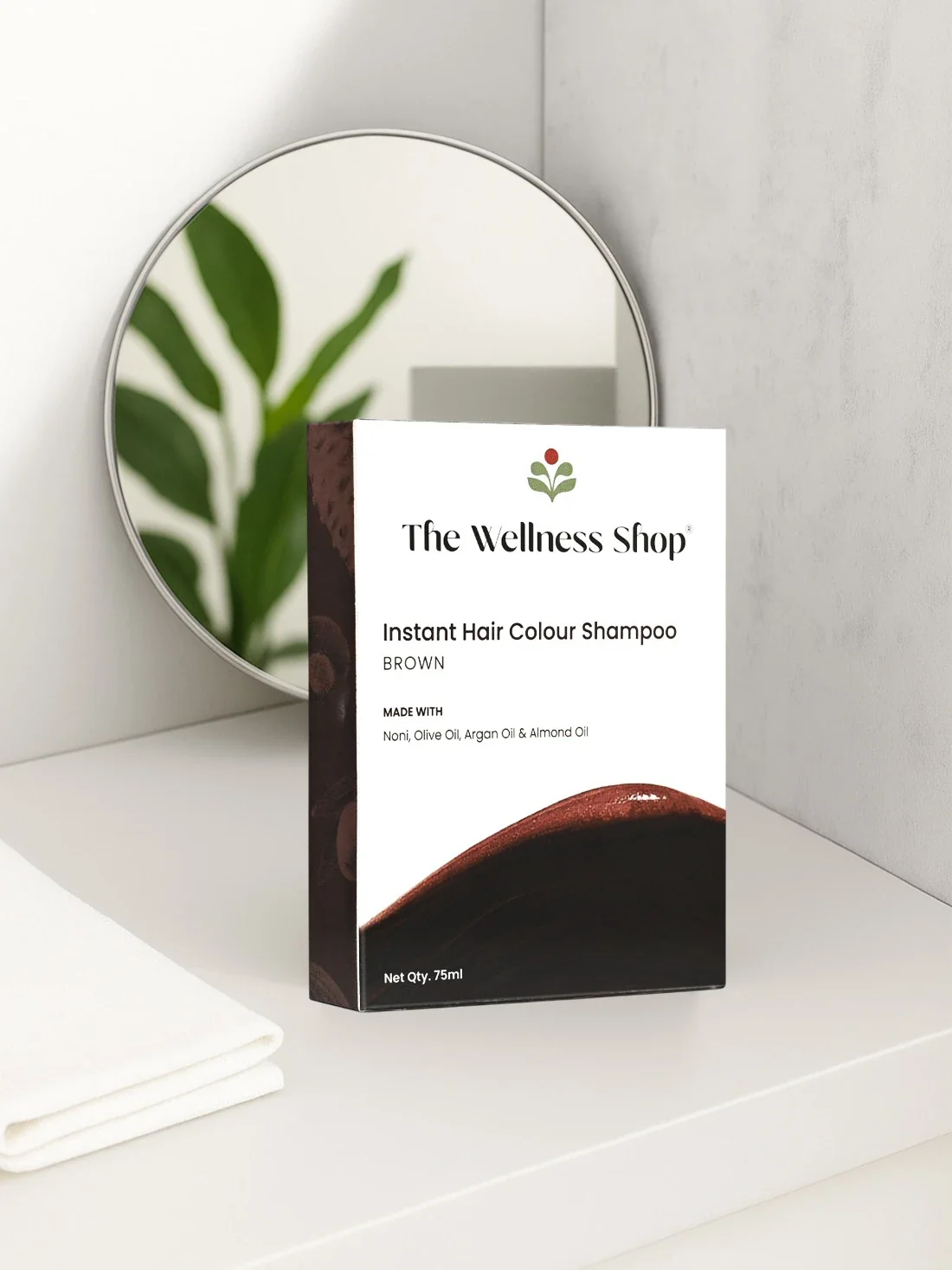 Instant Brown Hair Colouring Shampoo + Conditioner - 75gm(No Paraben , No Ammonia , Lasts 3-4 Weeks) - Image 3