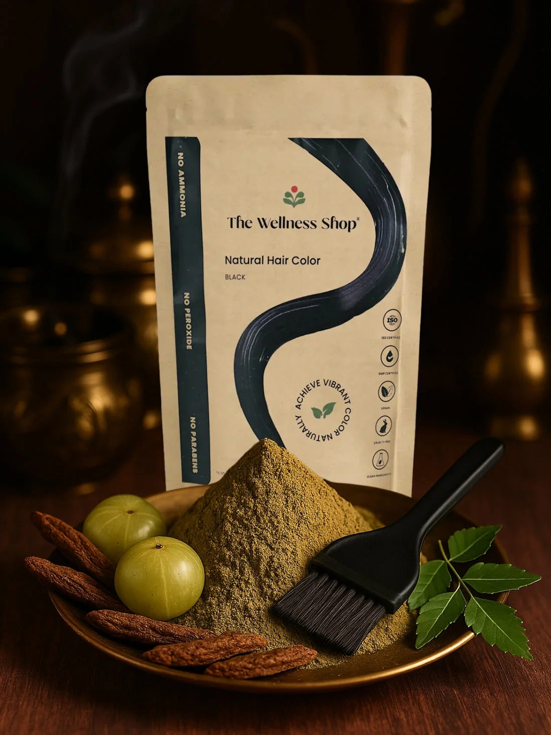 Natural Black Hair Colour - 100gm (No Ammonia, Premium Quality, Lasts 3 Weeks) - Image 3
