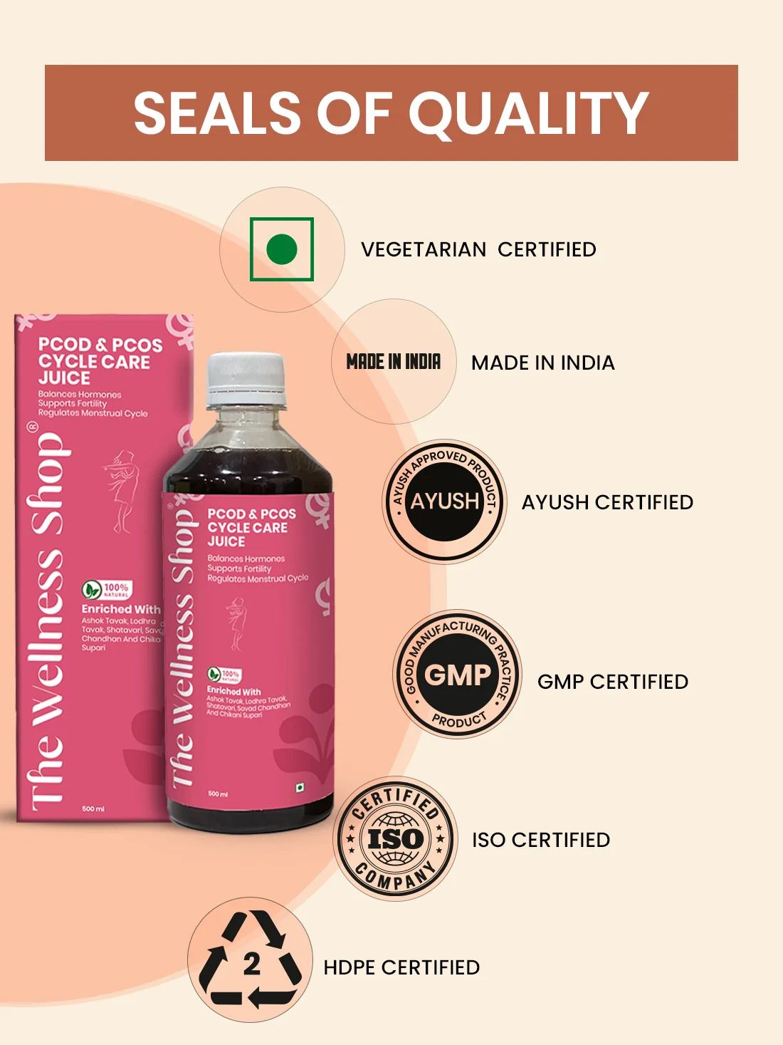 Natural PCOS & PCOD Cycle Care Juice — Hormonal Balance & Cycle Regulation Juice - Image 10