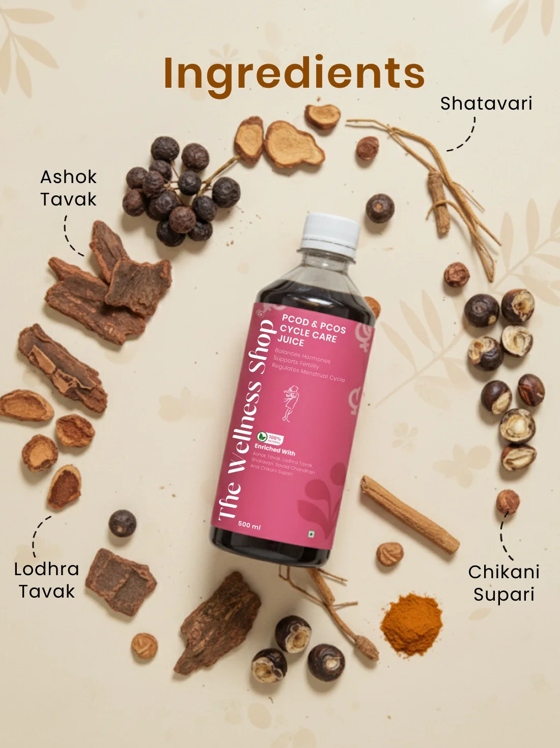 Natural PCOS & PCOD Cycle Care Juice — Hormonal Balance & Cycle Regulation Juice - Image 4