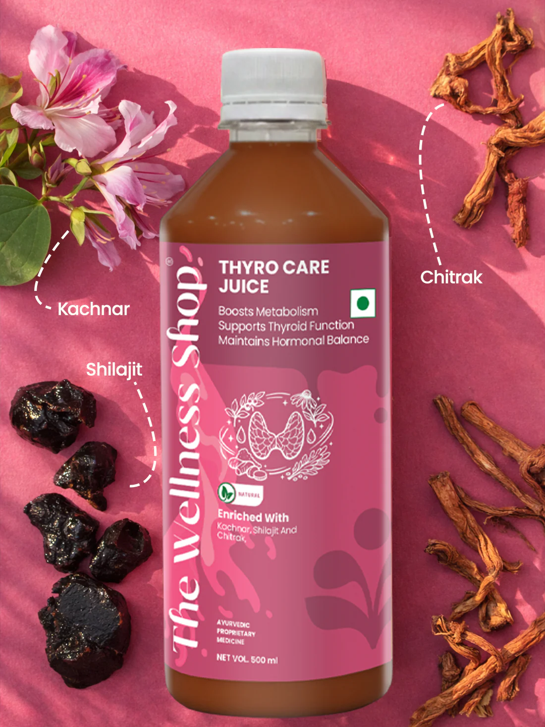 Thyro Care Juice — 23-Herb Ayurvedic Formula for Thyroid Support, Metabolism & Energy - Image 5