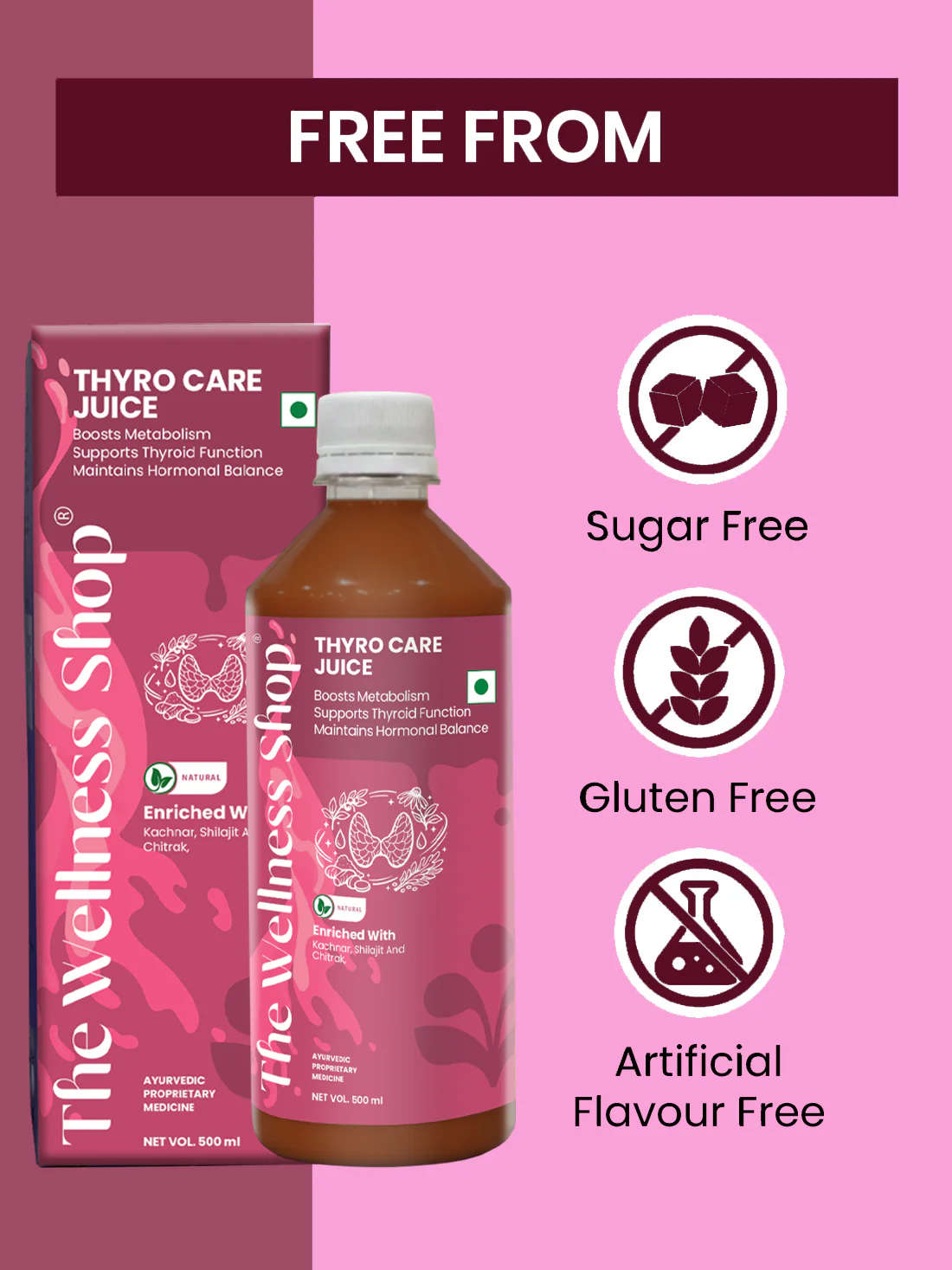 Thyro Care Juice — 23-Herb Ayurvedic Formula for Thyroid Support, Metabolism & Energy - Image 7