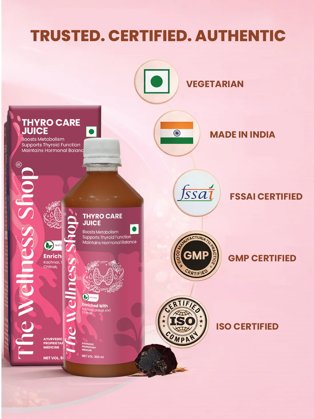 Thyro Care Juice — 23-Herb Ayurvedic Formula for Thyroid Support, Metabolism & Energy - Image 8