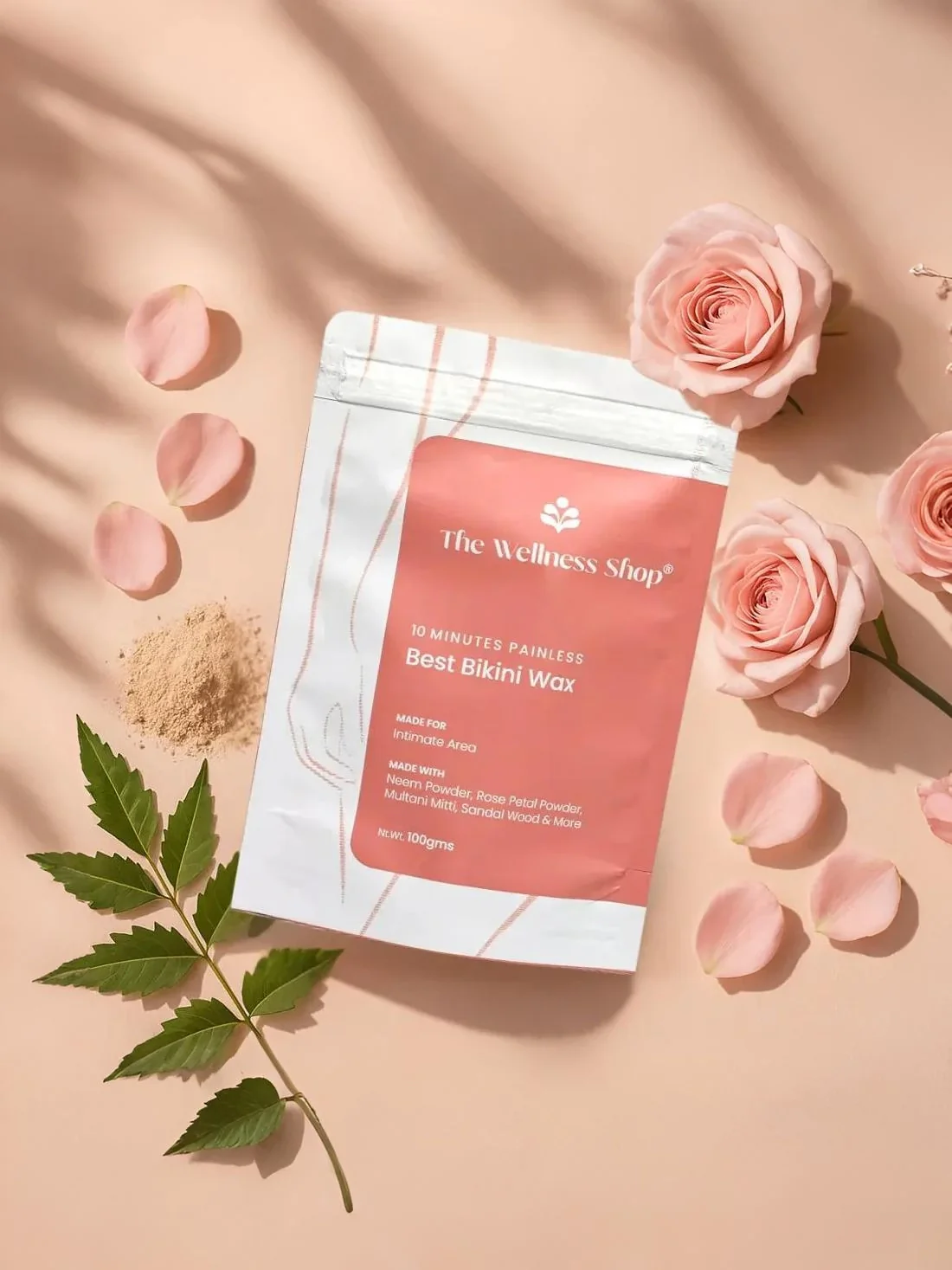 Turmeric Facial Wax+ Bikini Wax Powder+ Chocolate Hair Removal Powder + 4% Aha Bha Underarm Roll On - Image 7